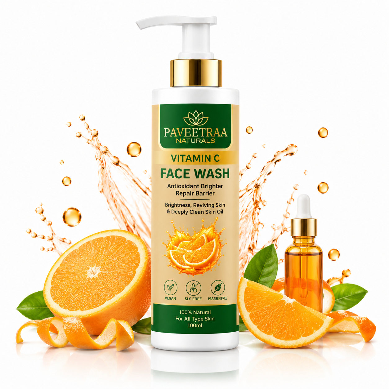 Paveetraa Naturals Vitamin C Face Wash 100ml